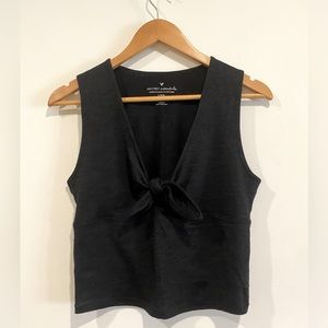 AMERICAN EAGLE knit tie front sleeveless tank top